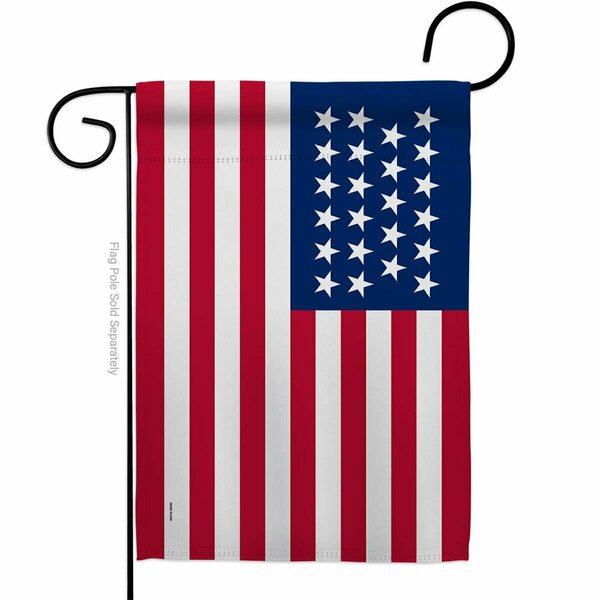 Guarderia 13 x 18.5 in. United State 1820-1822 American Old Glory Garden Flag with Double-Sided GU3921954